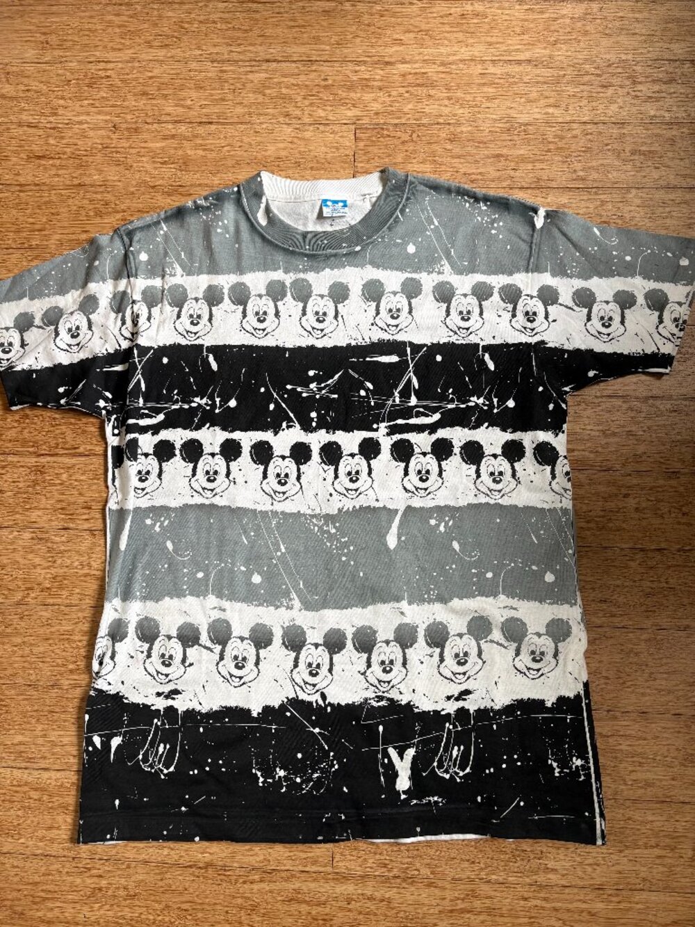 Vintage Disney Shirt Adult XL 90s Mickey Mouse All Over Print Single Stitch